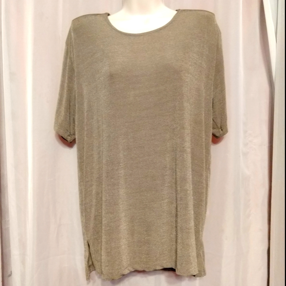Vintage Fashque Shimmery Bronze Tunic Stretchy